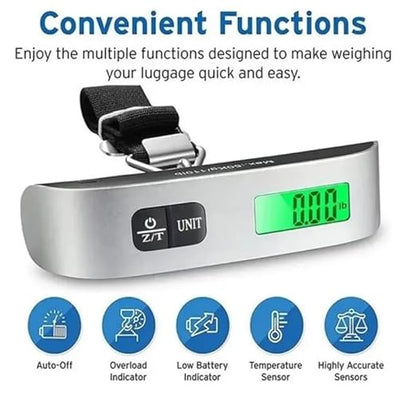 Purilite Select Portable Digital Hanging Luggage Scale - PuriLite