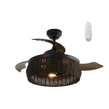 Xtricity Starlight 42" Retractable Blade Ceiling Fan with Lights - PuriLite