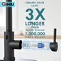 GIMILI Black Touchless Kitchen Faucet with AC Adapter, Smart Motion Sensor Hands Free Single Handle Kitchen Sink Faucet with Pull Down Sprayer, Matte Black - PuriLite