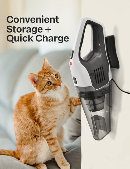 Handheld Vacuum Cleaner, 8000Pa Strong Suction Portable Hand Vacum Cordless with 25-30Mins Long Runtime Rechargeable Battery Lightweight for Home and Car Carpet Stairs Pet Hair Deep Cleaning - PuriLite