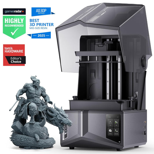 ELEGOO Saturn 4 Ultra Resin 3D Printer, 10-Inch 12K Mono LCD, 150mm/h High Speed Printing, Smart Automatic Leveling, Intelligent Detection, WiFi-Transfer, Large Printing Size 218.88x122.88x220 mm³ - PuriLite