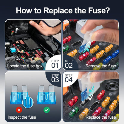 300Pcs Car Fuses Assortment Kit,160 Mini Blade Fuses Automotive + 90 Standard Auto Fuses + 50 Micro Fuse + Fuse Puller – for Car/RV/Truck/Motorcycle(2Amp 3A 5A 7.5A 10A 15A 20A 25A 30A 35A 40A) - PuriLite