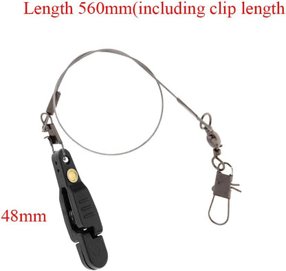 3pcs Padded Release Clips Fishing Quick Release Clips with Steel Fishing Line Downrigger Release Clips - PuriLite