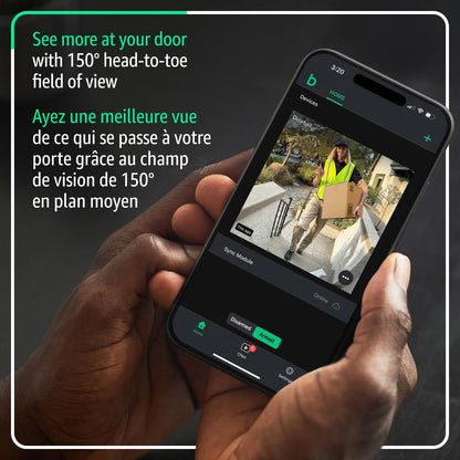 All-new Blink Video Doorbell – Head-to-toe HD view, two-year battery, simple setup. Sync Module Core included – System (Black) - PuriLite