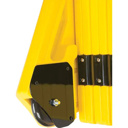 Portable Mobile Barrier, 40" H x 13' L, Yellow - PuriLite