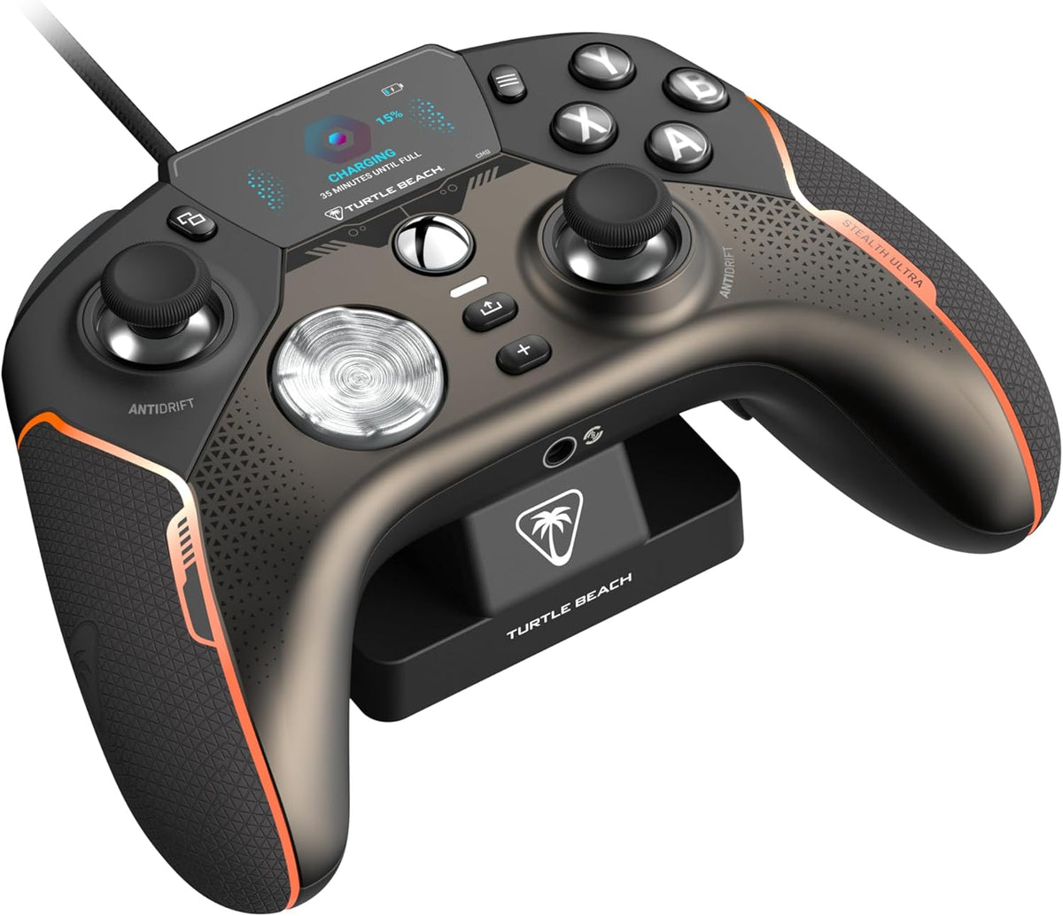 Turtle Beach Stealth Ultra High-Performance Wireless Gaming Controller Licensed for Xbox Series X|S, Xbox One, Windows PC & Android – LED Dashboard, Charge Dock, RGB Lighting, 30-Hr Battery, Bluetooth - PuriLite