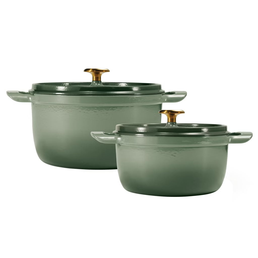 Tramontina 2-Piece Enameled Cast Iron Casserole Set (4 Qt & 7 Qt)