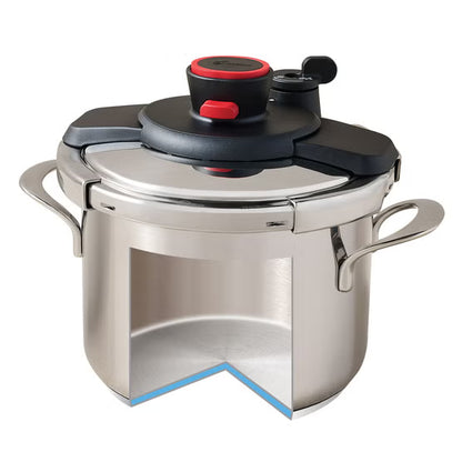 Lagostina Pratica Stainless Steel Pressure Cooker - 6 L (6.3 Qt)