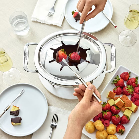 All-Clad Stainless Steel Fondue Set - 13-Piece Specialty Cookware