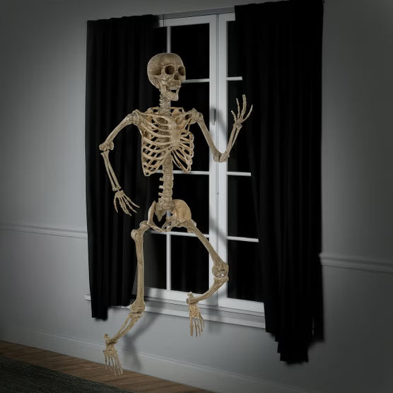 Halloween 7ft Poseable Skeleton Indoor Prop Decoration