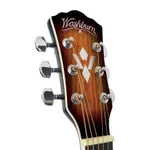 Washburn Premium Acoustic Guitar Pack Quilted Maple Top Vintage Tobacco Burst - PuriLite