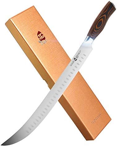 TUO Boning Knife - Razor Sharp Fillet Knife - High Carbon German Stainless Steel Kitchen Cutlery - Pakkawood Handle - Luxurious Gift Box Included - 7 inch - Fiery Phoenix Series - PuriLite