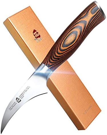 TUO Boning Knife - Razor Sharp Fillet Knife - High Carbon German Stainless Steel Kitchen Cutlery - Pakkawood Handle - Luxurious Gift Box Included - 7 inch - Fiery Phoenix Series - PuriLite