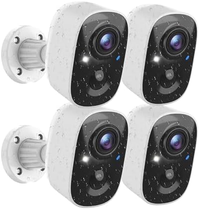 MaxiViz Wireless Camera Outdoor, Battery Powered Security Camera with 2K Color Night Vision, Outside Cameras with AI Motion Detection, 2-Way Talk, IP66 Weatherproof, SD/Cloud Storage, 2 Packs - PuriLite