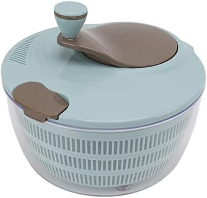 Salad Spinner Lettuce Washer with Drain Bowl Colander Handle, Veggie Dryer Fruit Washer Drainer for Cleaning Drying Greens Vegetables Fruits(Blue) - PuriLite