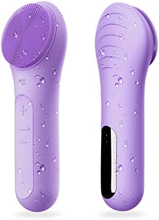 Några Coola Facial Cleansing Brush, Waterproof Electric Face Cleansing Brush Device for Deep Cleaning|Gentle Exfoliating|Massaging,Rechargeable Silicone Skin Wash Machine with Magnet Charger - PuriLite