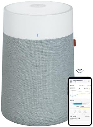 BLUEAIR Air Purifiers for Medium Rooms, Bedroom, Kitchen, Cleans 1,858 sqft in one hour, HEPASilent Smart Air Cleaner for Home, Pets, Allergies, Dust, Mold, Smoke - Blue Pure 311i Max - PuriLite