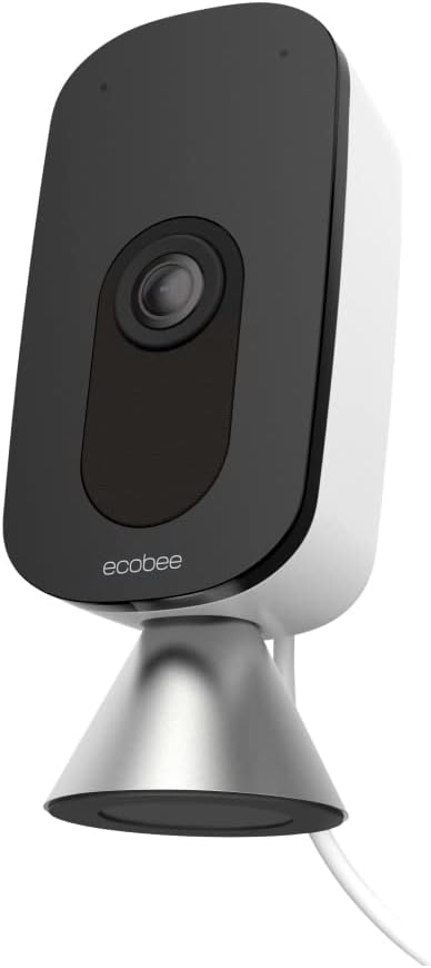 ecobee Smart Camera – Indoor WiFi Security Camera, Smart Home Security System, 1080p HD 180 Degree FOV, Night Vision, 2-Way Audio, Works with Apple HomeKit, Alexa Built in - PuriLite