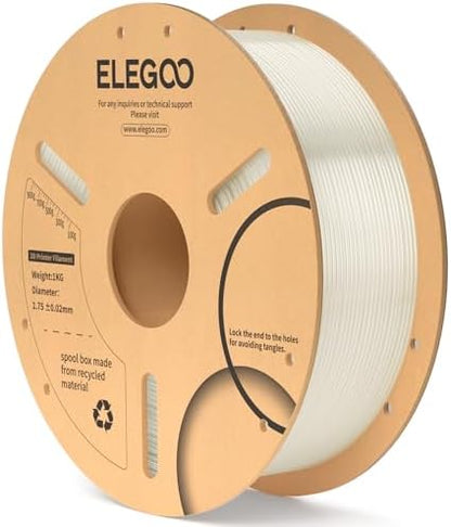 ELEGOO PLA Filament 1.75mm Black 1KG,3D Printer Filament Dimensional Accuracy +/- 0.02mm,1kg Cardboard Spool(2.2lbs) 3D Printing Filament Fits for Most FDM 3D Printers - PuriLite