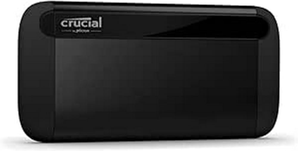 Crucial X9 4TB Portable SSD, Up to 1050MB/s, USB 3.2 USB-C, External Solid State Drive, Compatible with Windows, Mac, & Android, Reliable Storage for Games, Files, & Backups, Black - CT4000X9SSD902 - PuriLite