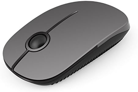 Wireless Mouse, Vssoplor 2.4G Slim Portable Computer Mice with Nano Receiver for Notebook, PC, Laptop, Computer (Black and Sapphire Blue) - PuriLite