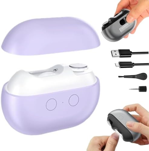 Yosody Nail Clipper, Easy Clip Electric Nail Clippers, Smart Nail Clippers, With Led Light, Nail Scraps Storage And Polishing - PuriLite