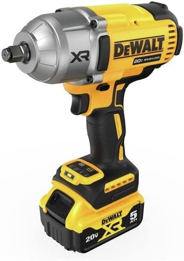 DEWALT 20V MAX XR Impact Wrench, 1/2 In Cordless, High Torque, 4 Speed Precision Mode, Tool Only (DCF900B) - PuriLite