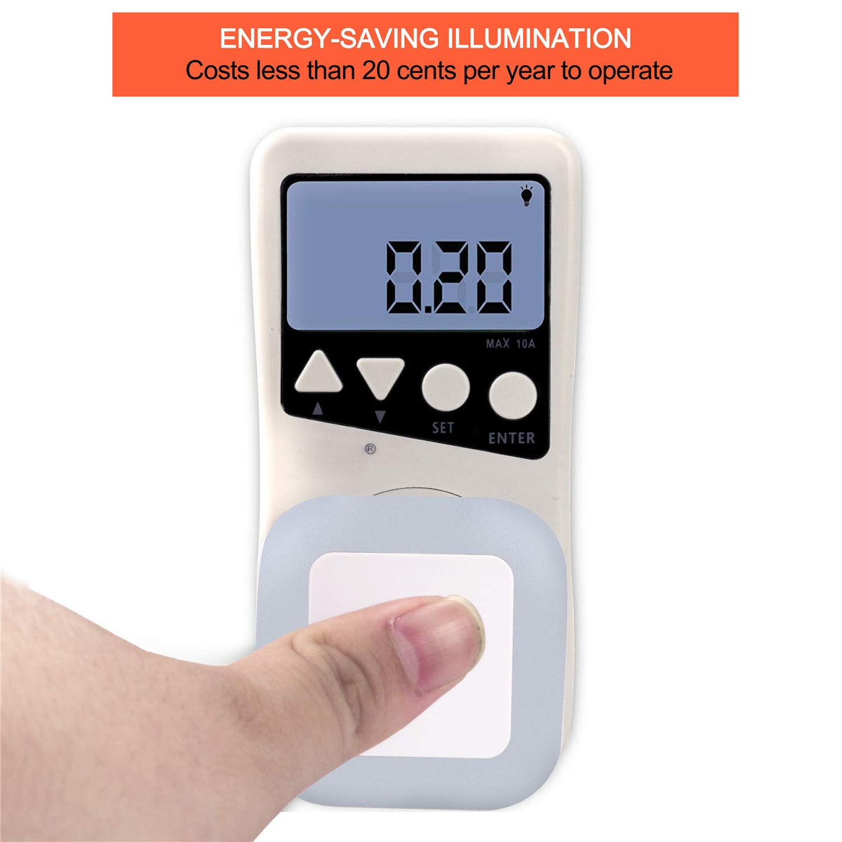 Uigos LED Night Light Lamp with Smart Sensor Dusk to Dawn Sensor, Daylight White, 0.5W Plug-in, 6-Pack - PuriLite