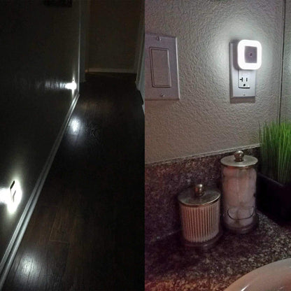 Uigos LED Night Light Lamp with Smart Sensor Dusk to Dawn Sensor, Daylight White, 0.5W Plug-in, 6-Pack - PuriLite