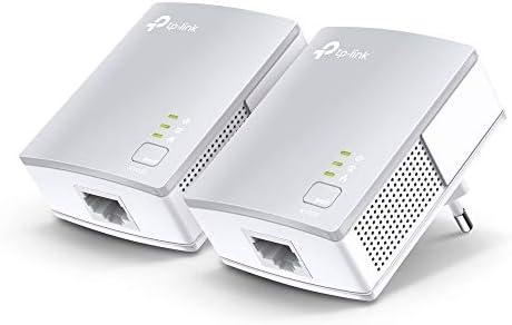 TP-Link AV1000 Powerline Ethernet Adapter(TL-PA7017P KIT) - Gigabit Port, Plug and Play, Extra Power Socket for Additional Devices, Ideal for Smart TV - PuriLite