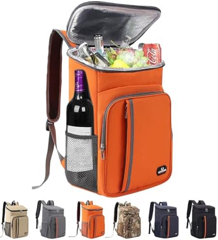 Bagtopia Camping Cooler Backpack 25 Cans, Leak Proof Insulated Thermal Bag, Beach Travel Picnic Lunch Backpack for Men Women - PuriLite