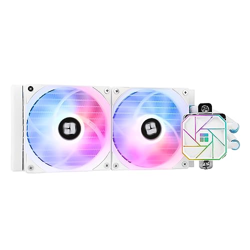 Thermalright Aqua Elite 240 V3 Liquid CPU Cooler, AIO Pump Head Speed up to 3300RPM, TL-C12B-S V2×2 PWM Fans,for AMD/AM4/AM5, Intel LGA1150/1151/1200/2011/1700, Computer CPU Aio Cooler - PuriLite