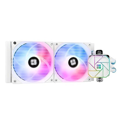 Thermalright Aqua Elite 240 V3 Liquid CPU Cooler, AIO Pump Head Speed up to 3300RPM, TL-C12B-S V2×2 PWM Fans,for AMD/AM4/AM5, Intel LGA1150/1151/1200/2011/1700, Computer CPU Aio Cooler - PuriLite