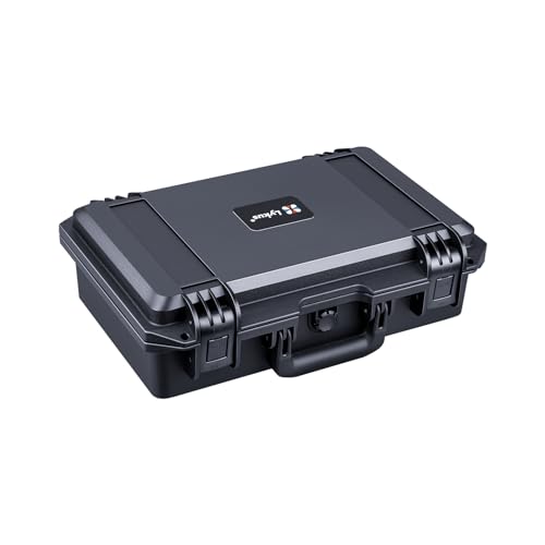 Lykus HC-3810 Waterproof Hard Case with Customizable Foam Insert, Interior Size 38x28x13.5cm, Suitable for Camera, Lens, Drone, mic, Flashlight, Telescope, Action cam, Electronics, Tools, and More - PuriLite