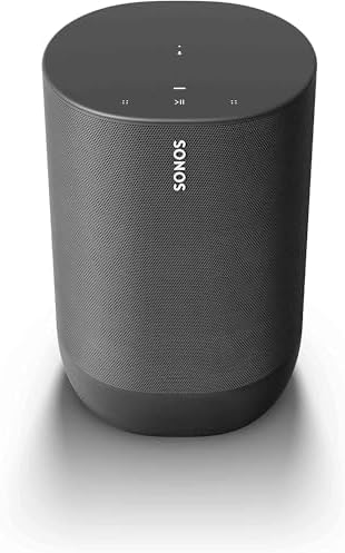 Sonos Move - Battery-Powered Smart Speaker Wi-Fi and Bluetooth with Alexa Built-in - Black - PuriLite