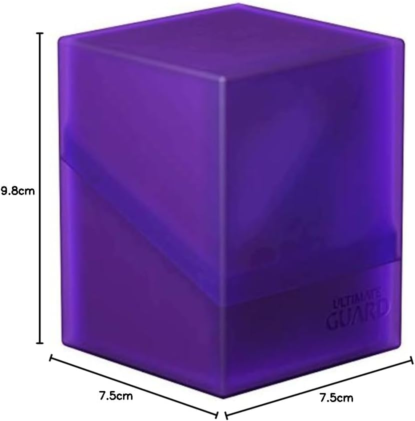 Ultimate Guard Boulder 100+ Classic, Deck Case for 100 Double-Sleeved TCG Cards, Onyx, Secure & Durable Storage for Trading Card Games, Soft-Touch Finish - PuriLite