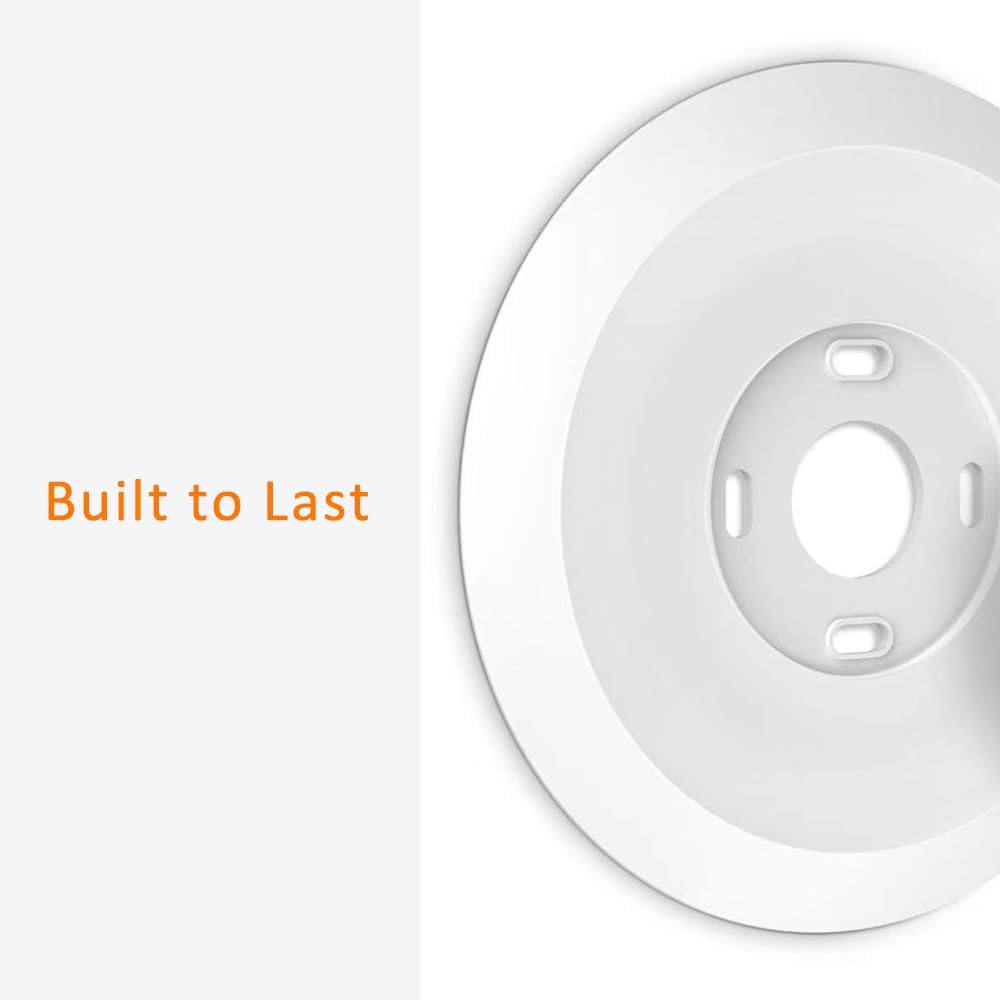 Wall Plate Made for The Nest Thermostat 2020 | Google Nest Thermostat Trim Kit Accessory | Easy Installation | Black - PuriLite
