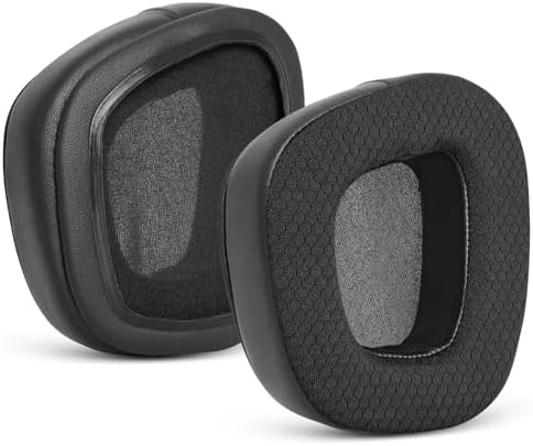 GVOEARS Replacement Ear Pads Cushions for Corsair Void/Void Pro/Void Pro RGB/Void Pro RGB SE/Void Pro Elite/RGB Wireless Earpads Gaming Headsets, Mesh Fabric with Soft Protein Leather(Black) - PuriLite