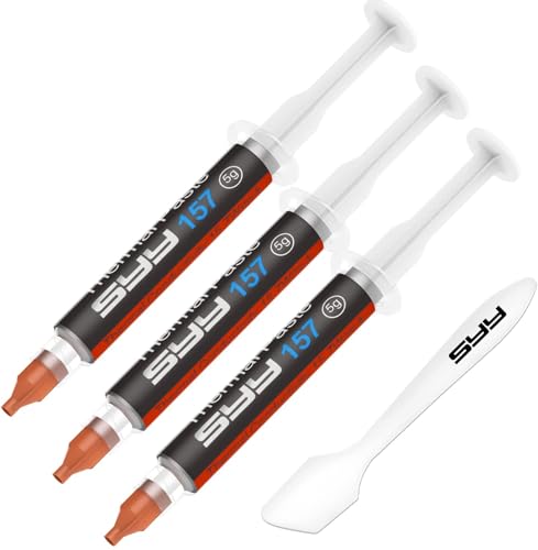 Thermal Paste, SYY 4G with Toolkit CPU Paste Thermal Compound Paste Heatsink for IC/Processor/CPU/All Coolers, Carbon Based High Performance, Thermal Interface Material - PuriLite