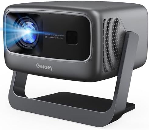 4K-Projector [1500 ANSI/Official-NetfIix/360°Stand] Outdoor Projector with WiFi 6 and Bluetooth, Auto Focus, Auto Keystone Smart Proyector Native 1080P Support 36W DoIby Audio 500'' Display HDR 10+ - PuriLite