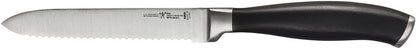 HENCKELS Definition 7 Piece Kitchen Knife Block Set - Professional Cutlery Set, Self Sharpening Knife Block for Chopping, Slicing, Dicing & Cutting - PuriLite