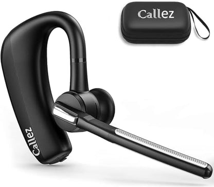 Bluetooth Headset for iPhone Android Cell Phone, Bluetooth Earpiece V5.0 with CVC8.0 Dual Mic Noise Cancelling & Mute/Volume Buttons, Hands-Free Wireless Headset for Trucker Office Business - PuriLite