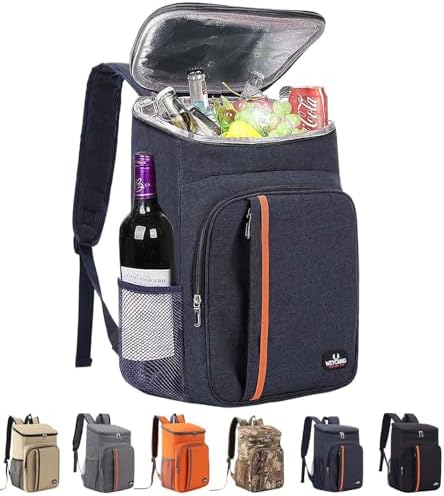 Bagtopia Camping Cooler Backpack 25 Cans, Leak Proof Insulated Thermal Bag, Beach Travel Picnic Lunch Backpack for Men Women - PuriLite