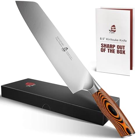 TUO Boning Knife - Razor Sharp Fillet Knife - High Carbon German Stainless Steel Kitchen Cutlery - Pakkawood Handle - Luxurious Gift Box Included - 7 inch - Fiery Phoenix Series - PuriLite