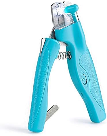 Pet Nail Clipper with LED Light for Dogs & Cats, Rechargeable Nails & Claws Trimmer Grooming, Safe Professional Trimming Tool with Nail Trapper & Free Nail File, Quick-Sensor Razor Sharp Blades - PuriLite