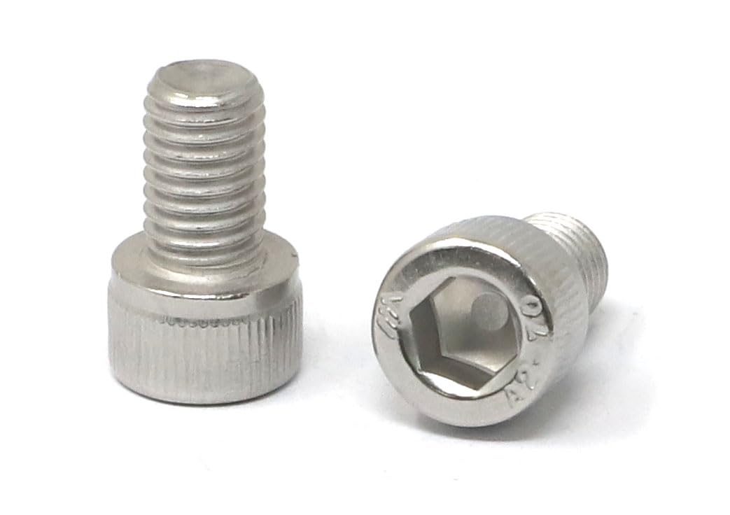 iexcell 25 Pcs M6 x 20mm Thread Pitch 1 mm Stainless Steel 304 Hex Socket Head Cap Screws Bolts Kit - PuriLite