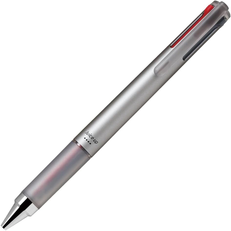 Pilot LKJP-60S4-S Juice Up 4, 0.02 inches (0.4 mm), Silver Ballpoint Pen, Multi-Color Ballpoint Pen - PuriLite