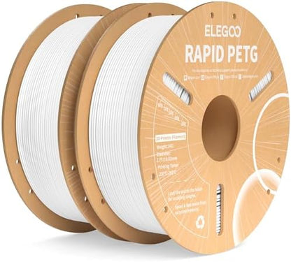 ELEGOO Rapid PETG Filament 1.75mm Black 1KG, 3D Printer Filament Max 600 mm/s High Speed Printing, Dimensional Accuracy +/- 0.02 mm Fit Most FDM Printer 1kg Cardboard Spool - PuriLite