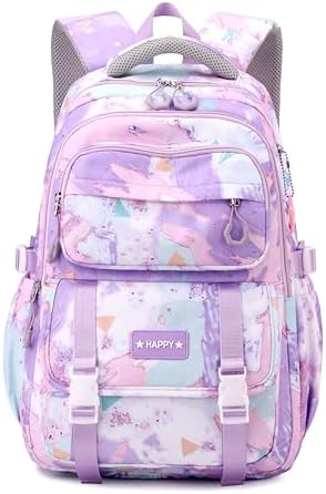 Backpack for Girls Kids Backpack Elementary School Backpack Boys Bookbag Schoolbag for Teen Boys - PuriLite