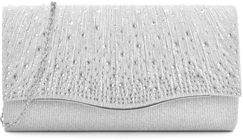 Formal Clutch Purses for Women Evening, Cocktail Clutch Bags Sparkling Shoulder Envelope Party Handbags - PuriLite